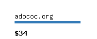 adococ.org Website value calculator