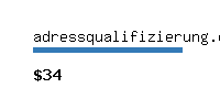 adressqualifizierung.com Website value calculator