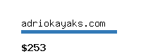 adriokayaks.com Website value calculator