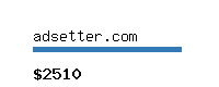 adsetter.com Website value calculator