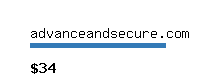 advanceandsecure.com Website value calculator