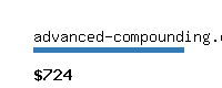 advanced-compounding.com Website value calculator