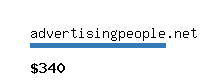 advertisingpeople.net Website value calculator