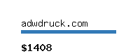 adwdruck.com Website value calculator