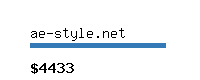 ae-style.net Website value calculator