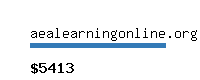 aealearningonline.org Website value calculator