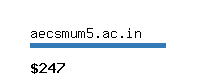 aecsmum5.ac.in Website value calculator