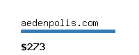 aedenpolis.com Website value calculator