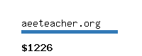 aeeteacher.org Website value calculator