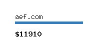 aef.com Website value calculator