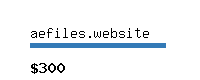 aefiles.website Website value calculator