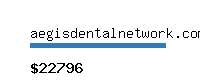 aegisdentalnetwork.com Website value calculator