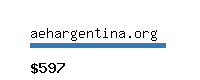 aehargentina.org Website value calculator