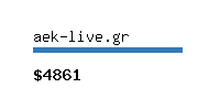 aek-live.gr Website value calculator