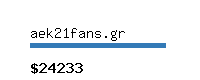 aek21fans.gr Website value calculator