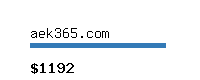 aek365.com Website value calculator