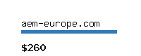 aem-europe.com Website value calculator
