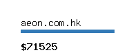 aeon.com.hk Website value calculator