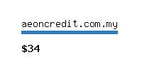 aeoncredit.com.my Website value calculator