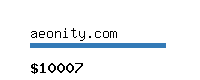 aeonity.com Website value calculator