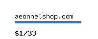 aeonnetshop.com Website value calculator