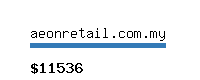 aeonretail.com.my Website value calculator