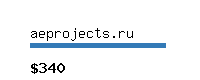 aeprojects.ru Website value calculator