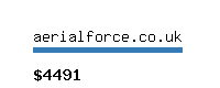 aerialforce.co.uk Website value calculator