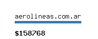 aerolineas.com.ar Website value calculator