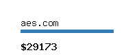 aes.com Website value calculator