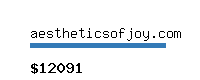 aestheticsofjoy.com Website value calculator