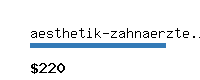 aesthetik-zahnaerzte.info Website value calculator