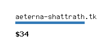 aeterna-shattrath.tk Website value calculator