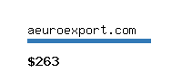 aeuroexport.com Website value calculator