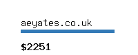 aeyates.co.uk Website value calculator