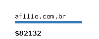 afilio.com.br Website value calculator