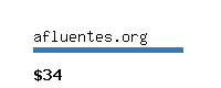 afluentes.org Website value calculator