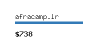 afracamp.ir Website value calculator