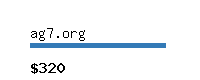 ag7.org Website value calculator