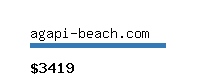 agapi-beach.com Website value calculator