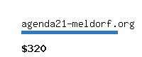 agenda21-meldorf.org Website value calculator