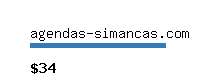 agendas-simancas.com Website value calculator