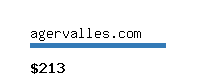 agervalles.com Website value calculator