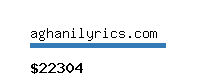 aghanilyrics.com Website value calculator