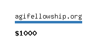 agifellowship.org Website value calculator