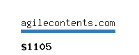 agilecontents.com Website value calculator