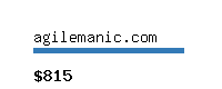 agilemanic.com Website value calculator