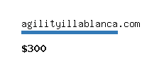 agilityillablanca.com Website value calculator