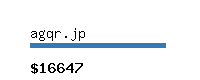 agqr.jp Website value calculator