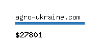 agro-ukraine.com Website value calculator